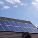 solar panels on roof
